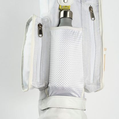 White with Green/Yellow stripe