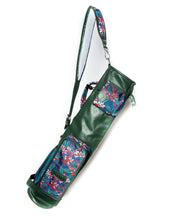 Load image into Gallery viewer, Green Leather with Floral
